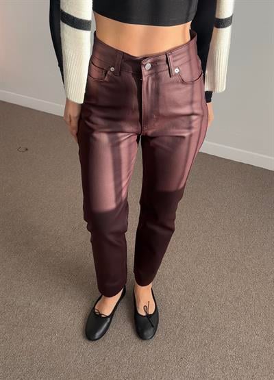 MARKA MODEL BORDO MUMLU BOY FİT JEAN