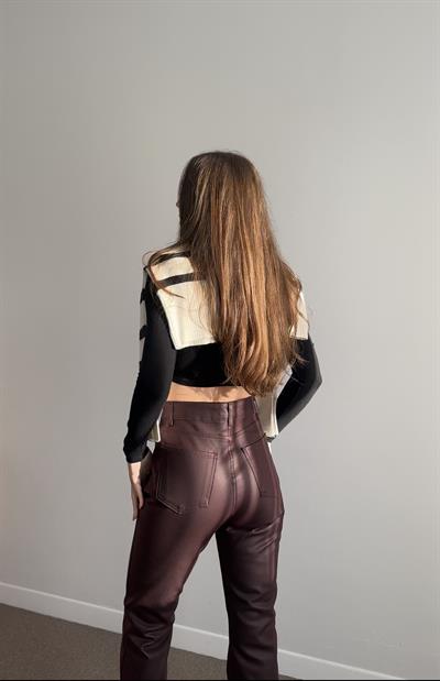 MARKA MODEL BORDO MUMLU BOY FİT JEAN