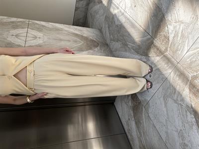 MARKA MODEL BUTTER YELLOW KUMAŞ PANTOLON