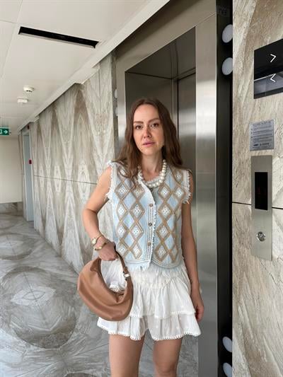 MARKA MODEL ETNİK DESEN TASARIM  JEAN YELEK