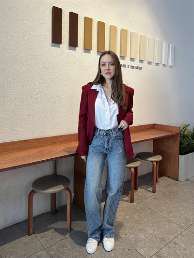 MARKA MODEL TAŞLI PREMIUM AÇIK MAVİ JEAN