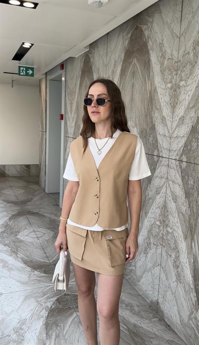 MARKA MODEL YELEK ETEK CAMEL TAKIM