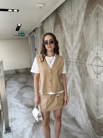 MARKA MODEL YELEK ETEK CAMEL TAKIM