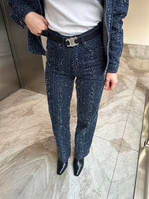 MARKA MODEL ZR YÜKSEK BEL TASARIM LACİVERT JEAN