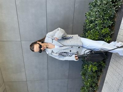 MASSİMO MODEL KRUVAZE GRİ DÜĞMELİ HIRKA
