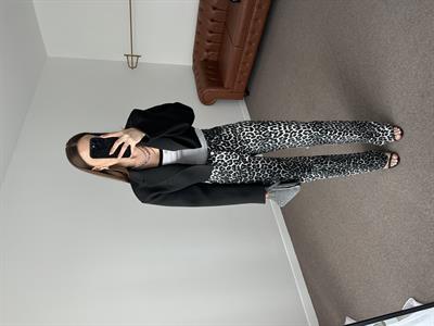 ORJ MARKA LEOPAR DESEN WİDE LEG JEAN