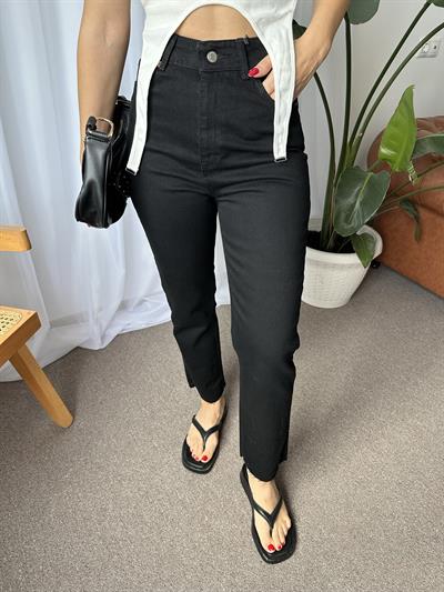 ORJ MARKA SİYAH KESİK PAÇA FİT JEAN