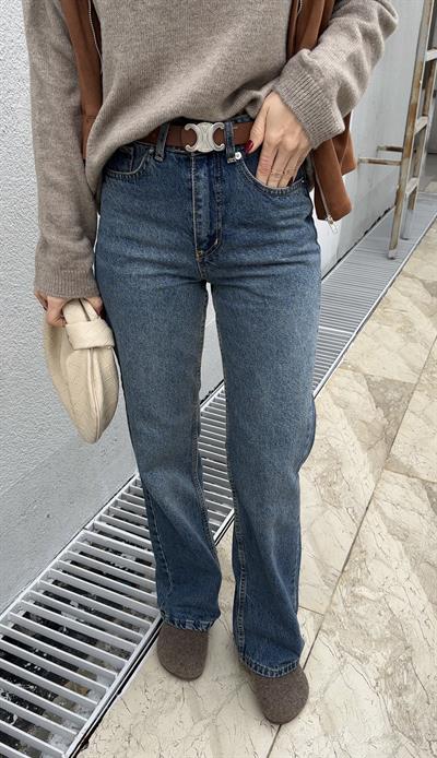 Orjinal Marka Straight Yüksek Bel Jean