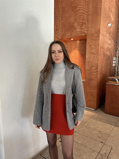 PREMIUM KUMAŞ GRİ BUKLE KAŞE CEKET