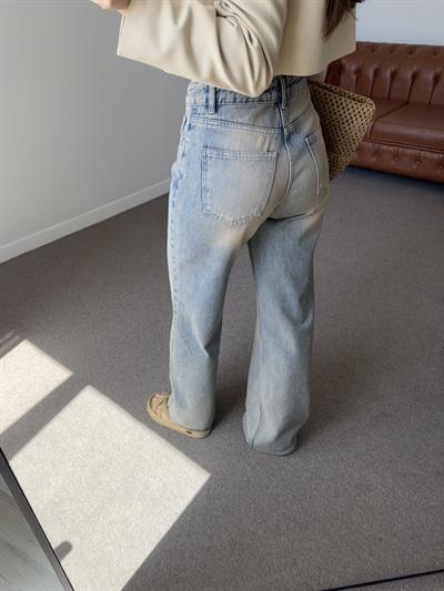 TİNT KİRLİ GÖRÜNÜM WIDE LEG JEAN