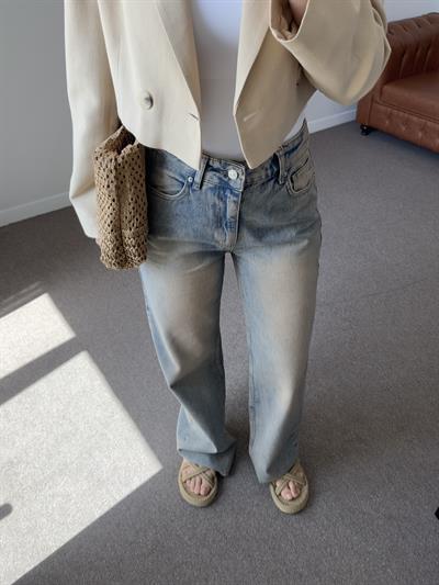 TİNT KİRLİ GÖRÜNÜM WIDE LEG JEAN