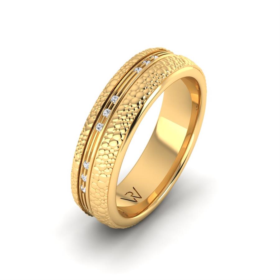 Alliances avec pierres femme Boa Or Jaune