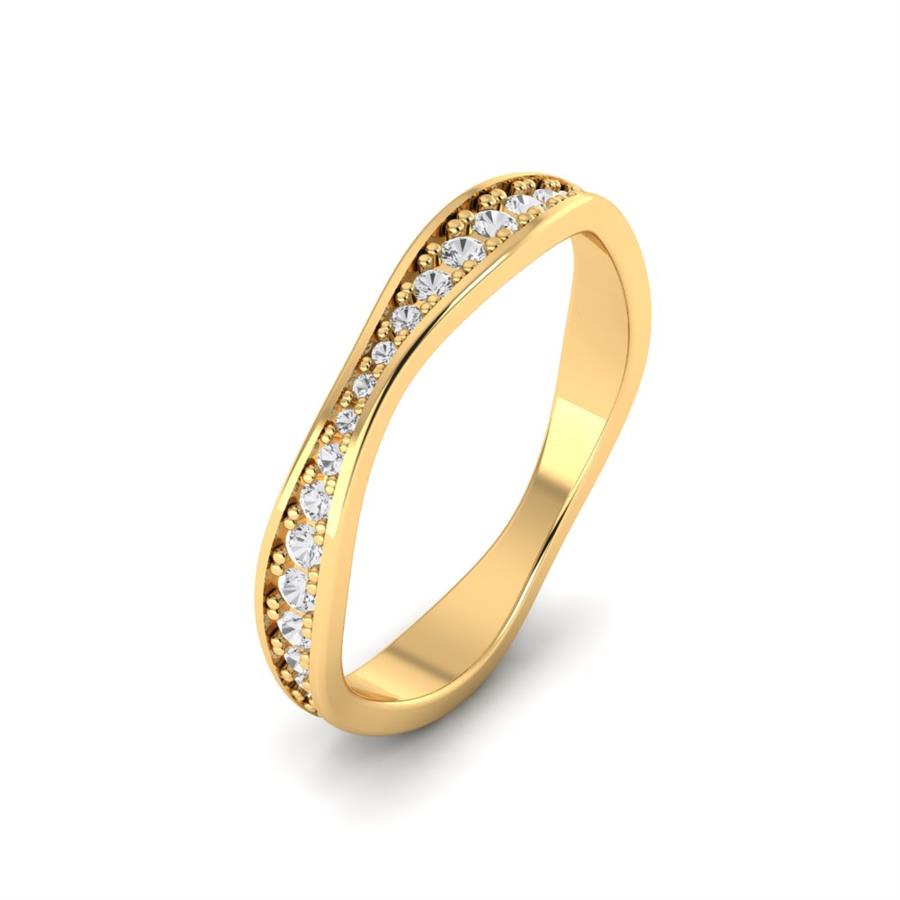 Alliances Avec Pierres Femme Devotedly Or Jaune