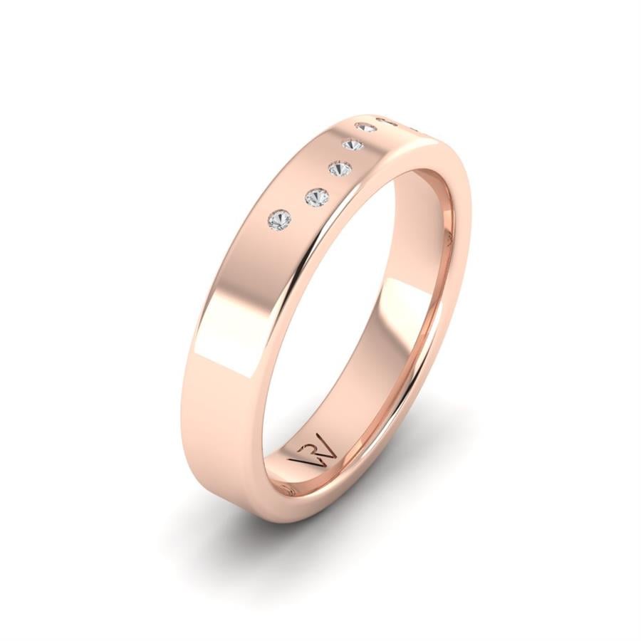 Alliances avec pierres femme Golden Romance Or Rose