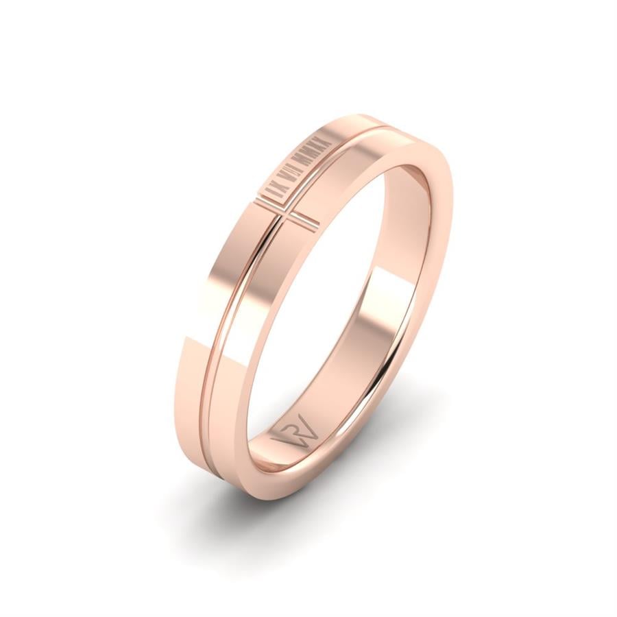 Alliances Avec Pierres Femme Petalix Or Rose