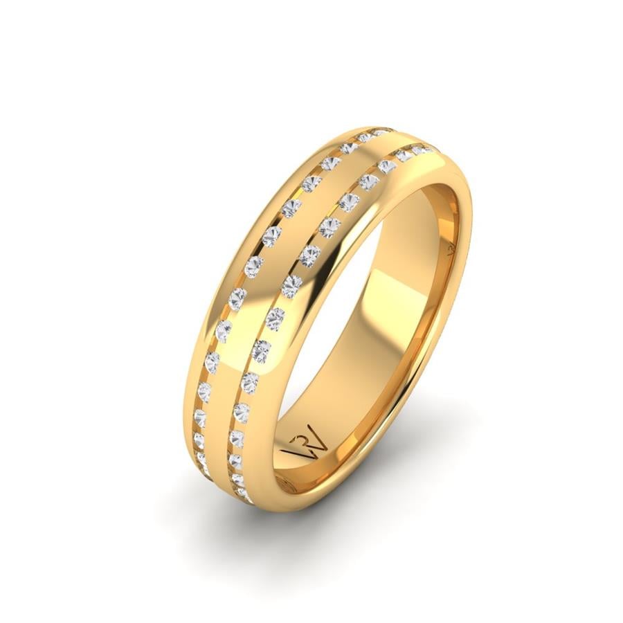 Alliances avec pierres femme Ringlet Or Jaune