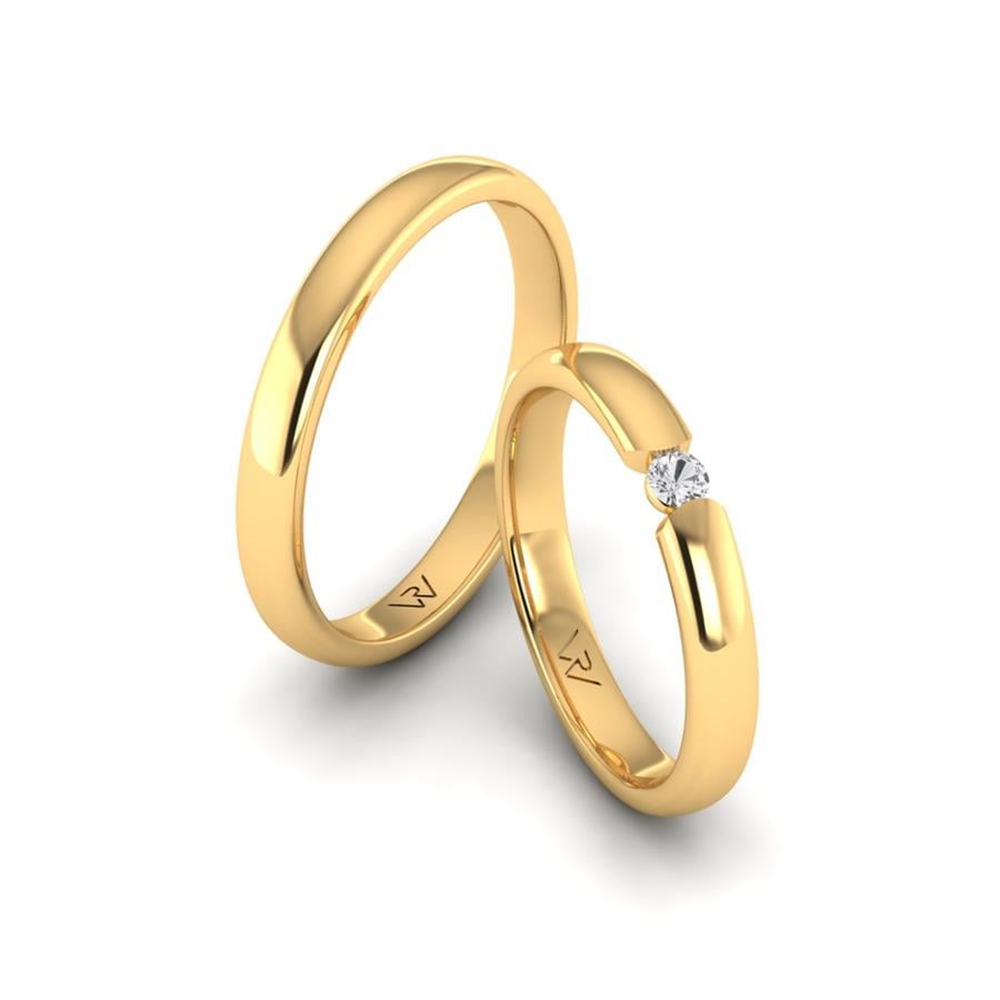 Alliances classiques Endless Love Or Jaune