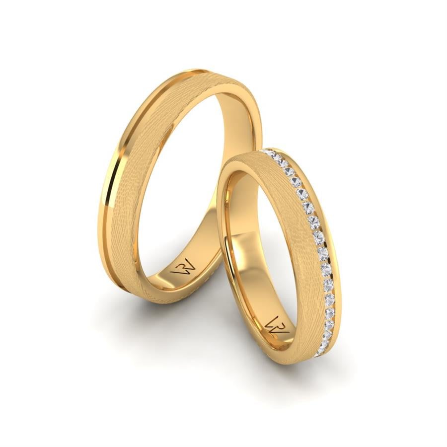 Alliances classiques Faith Or Jaune