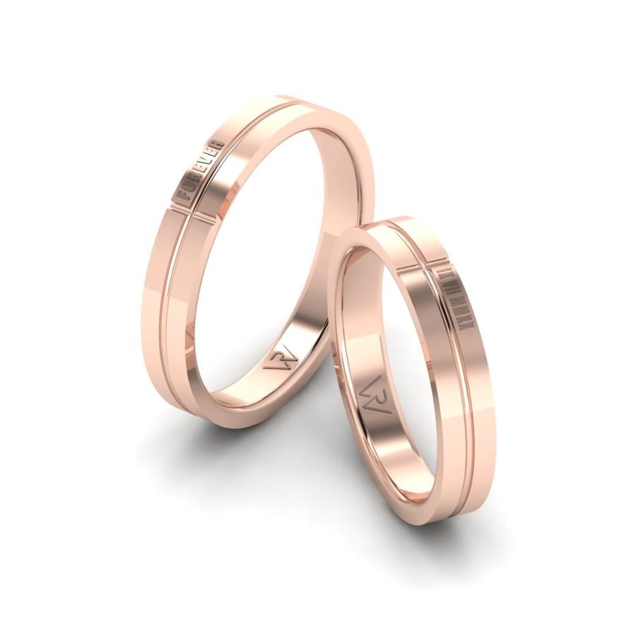 Alliances Classiques Petalix Or Rose