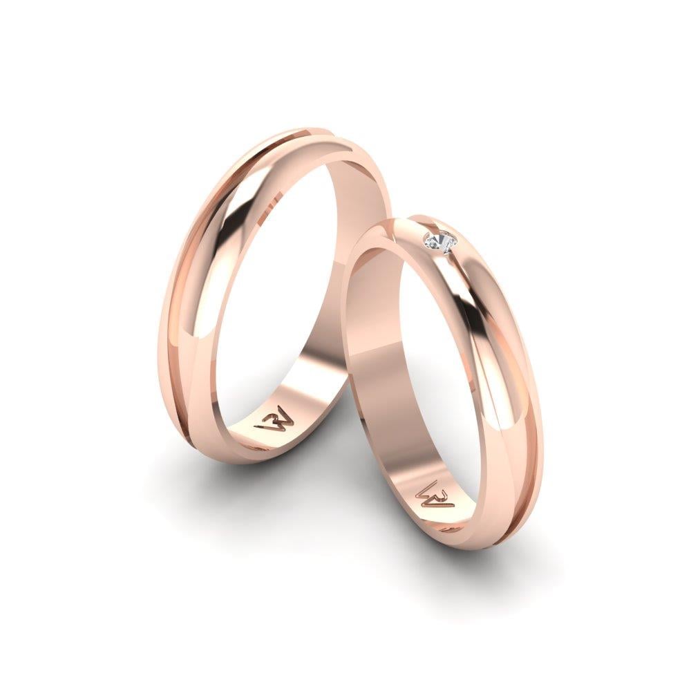 Alliances Classiques Rayon Or Rose