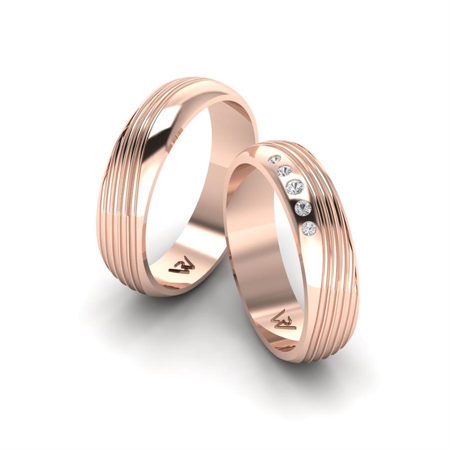 Alliances Classiques Sentiment Or Rose