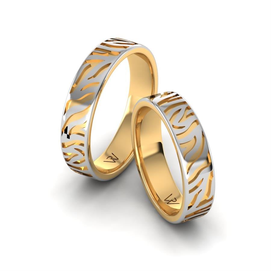Alliances modernes Alluring Fancy Or Jaune Et Blanc