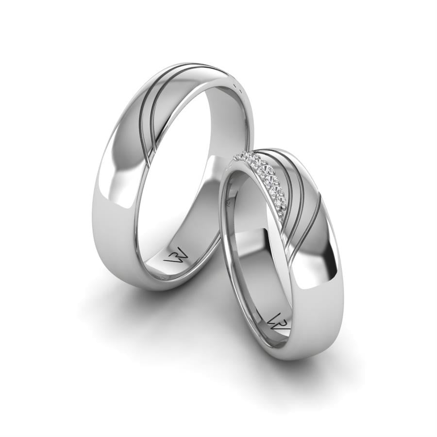 Alliances modernes Aphrodite Or Blanc