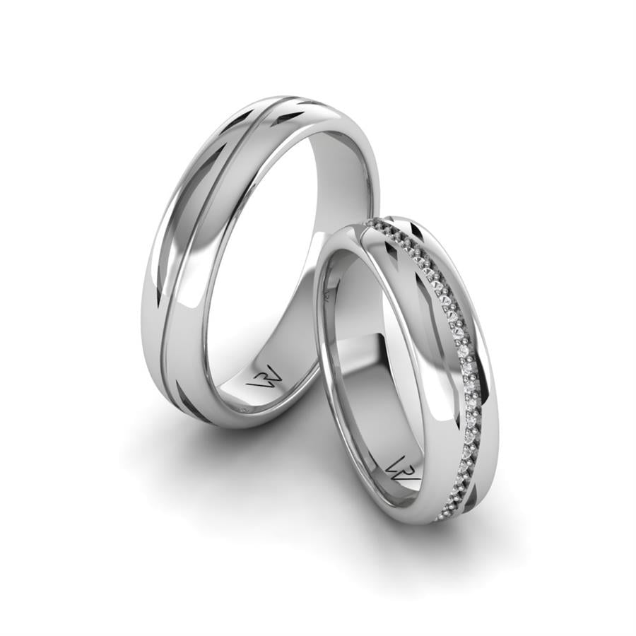 Alliances modernes Calia Or Blanc