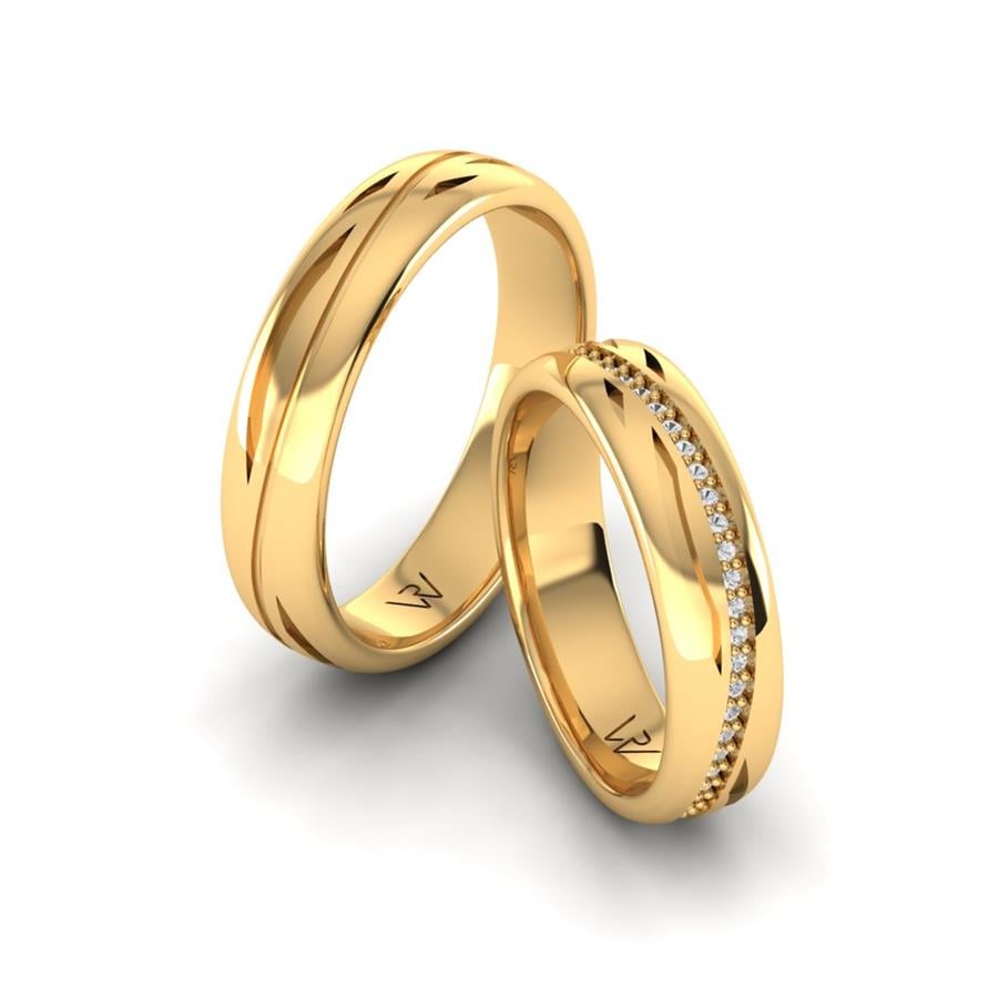 Alliances modernes Calia Or Jaune