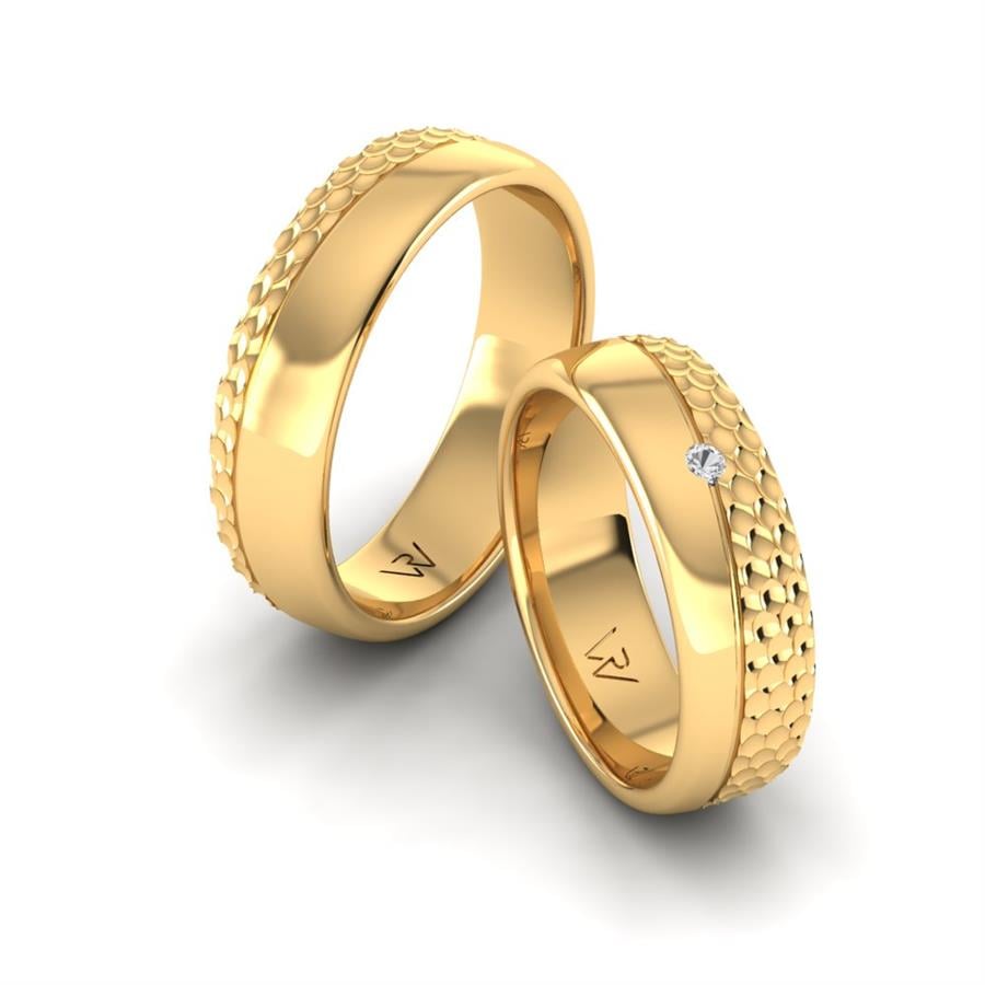 Alliances modernes Charming Cloud Or Jaune