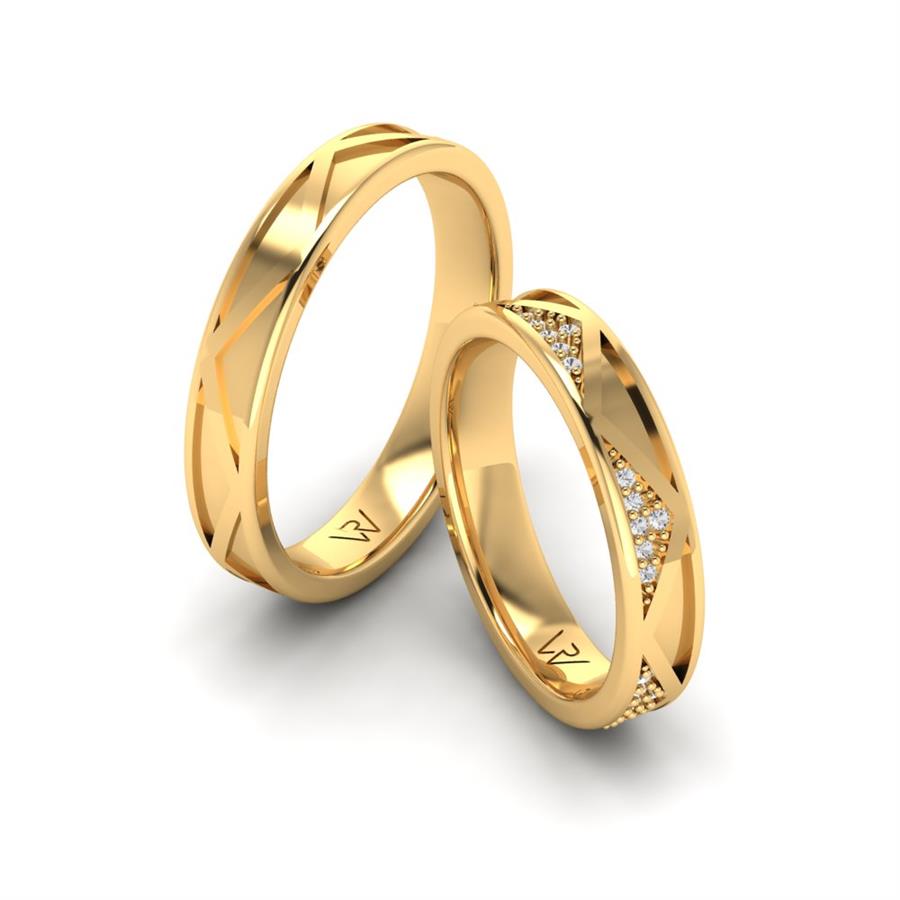 Alliances Modernes ÉMeraude Or Jaune