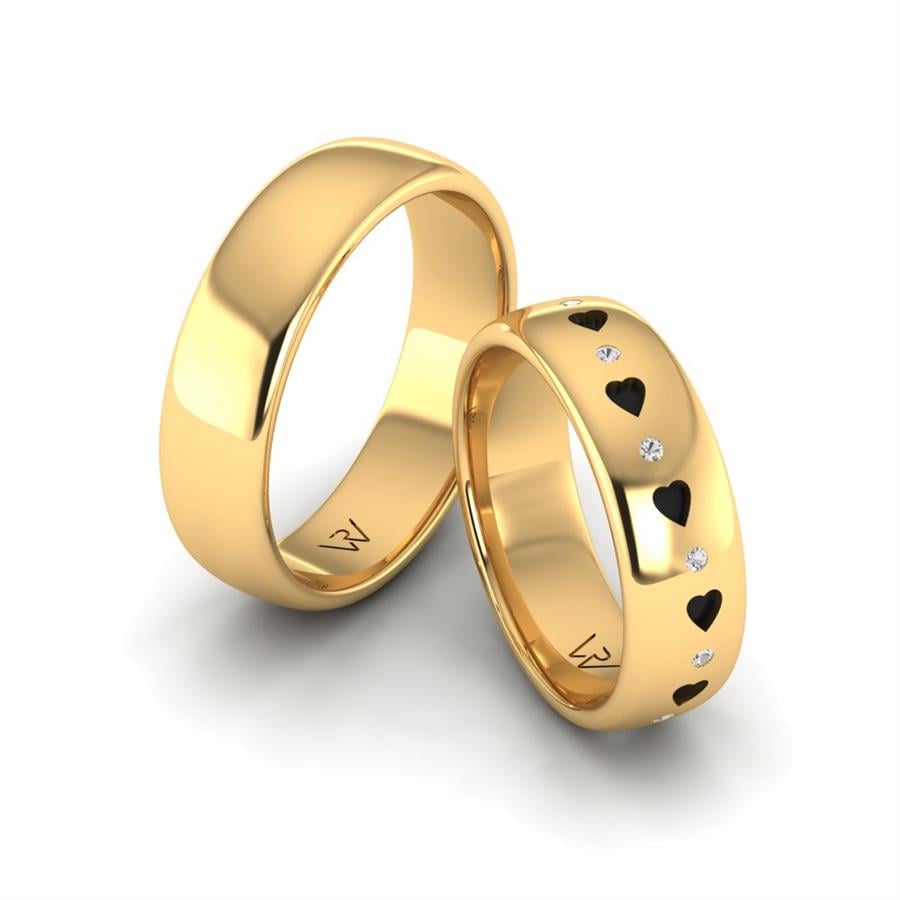 Alliances modernes Glamorous Light Or Jaune