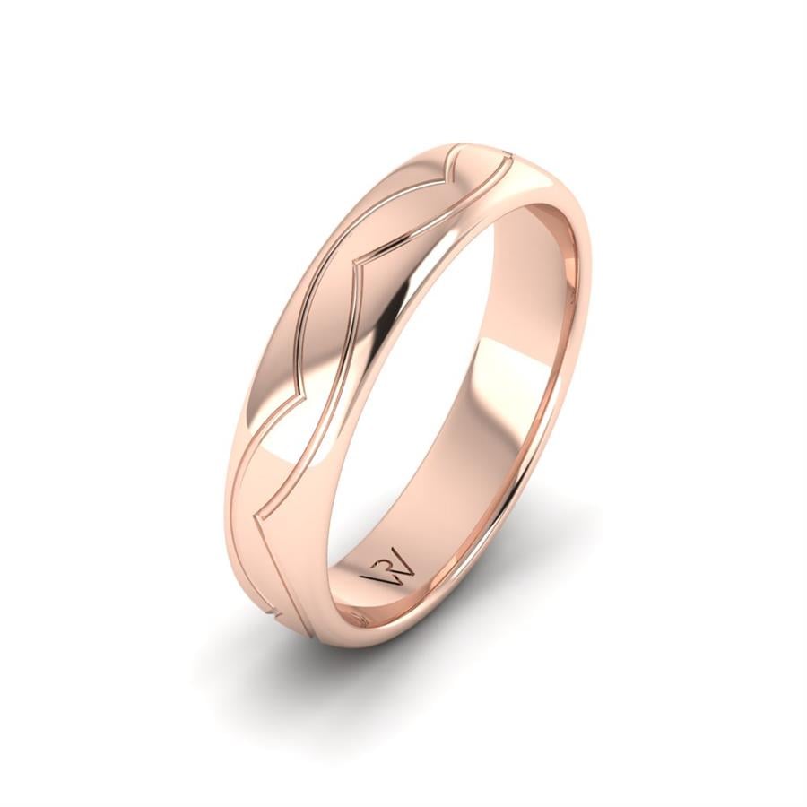 Alliances modernes homme Nanou Or Rose