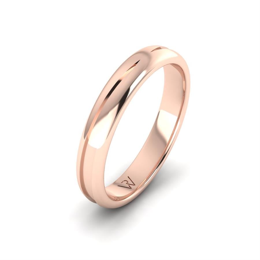 Alliances Modernes Homme Perle Or Rose