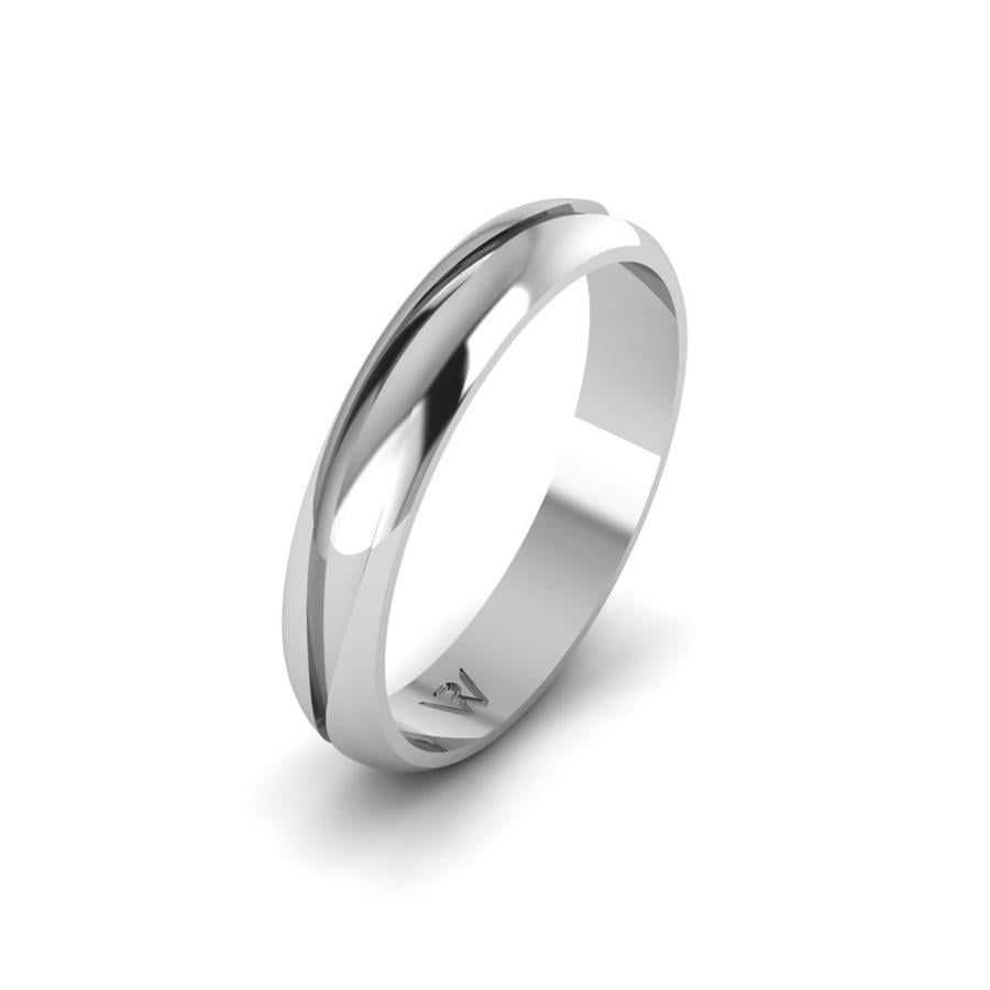 Alliances Modernes Homme Rayon Argent
