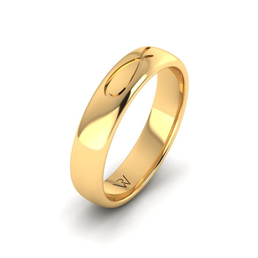 Alliances modernes homme Smart Glaze Or Jaune