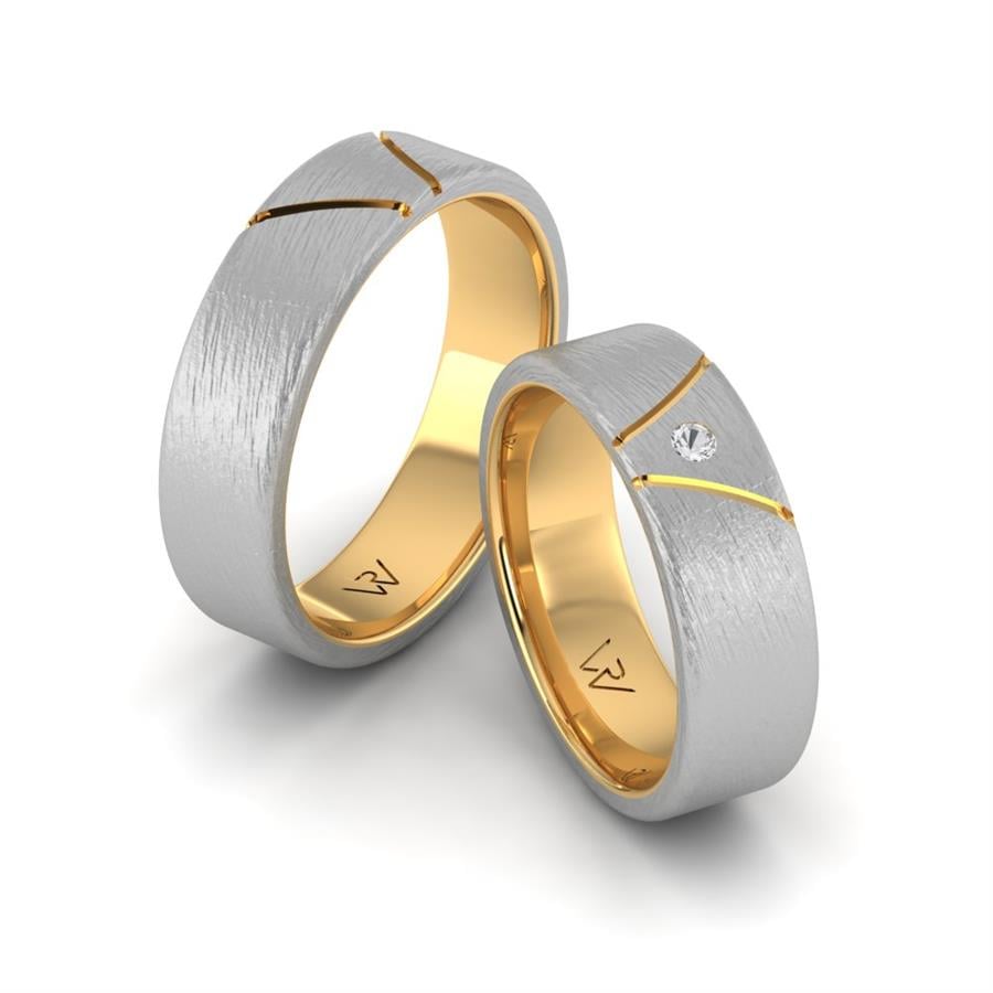 Alliances modernes Nontraditional Or Blanc Et Jaune