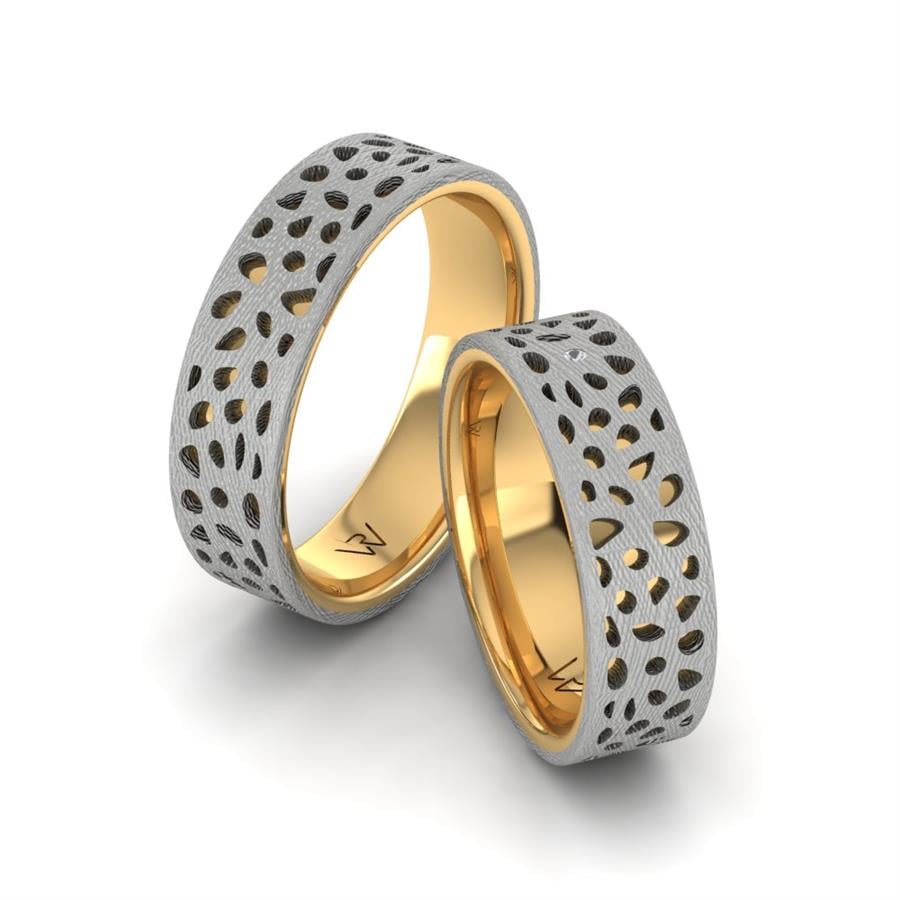Alliances modernes Pol Or Jaune Et Blanc