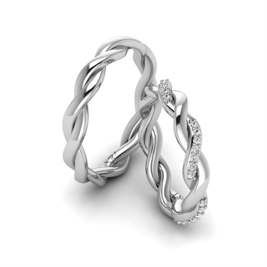 Alliances Modernes Promesse Or Blanc