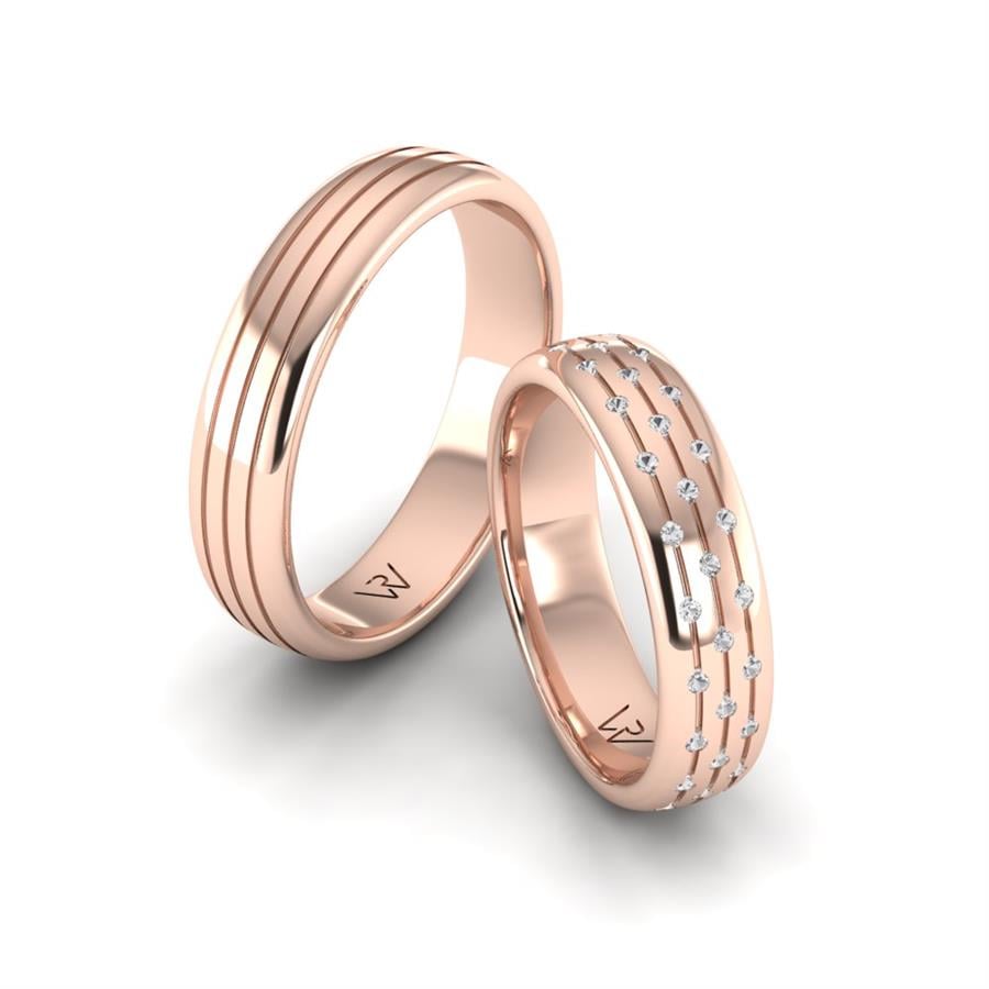 Alliances modernes Smart Affinity Or Rose