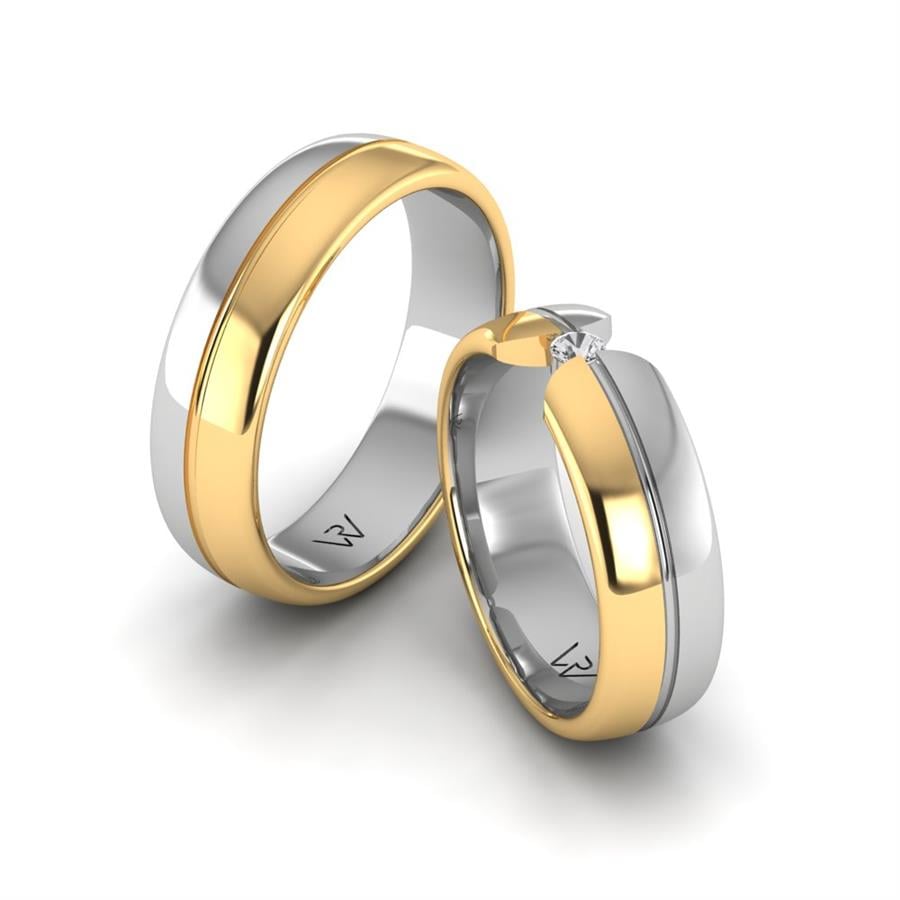Alliances modernes universe Lyra Or Blanc Et Jaune