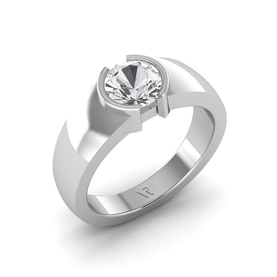 Bagues Auriane Or Blanc Oxyde de zirconium 1 ct