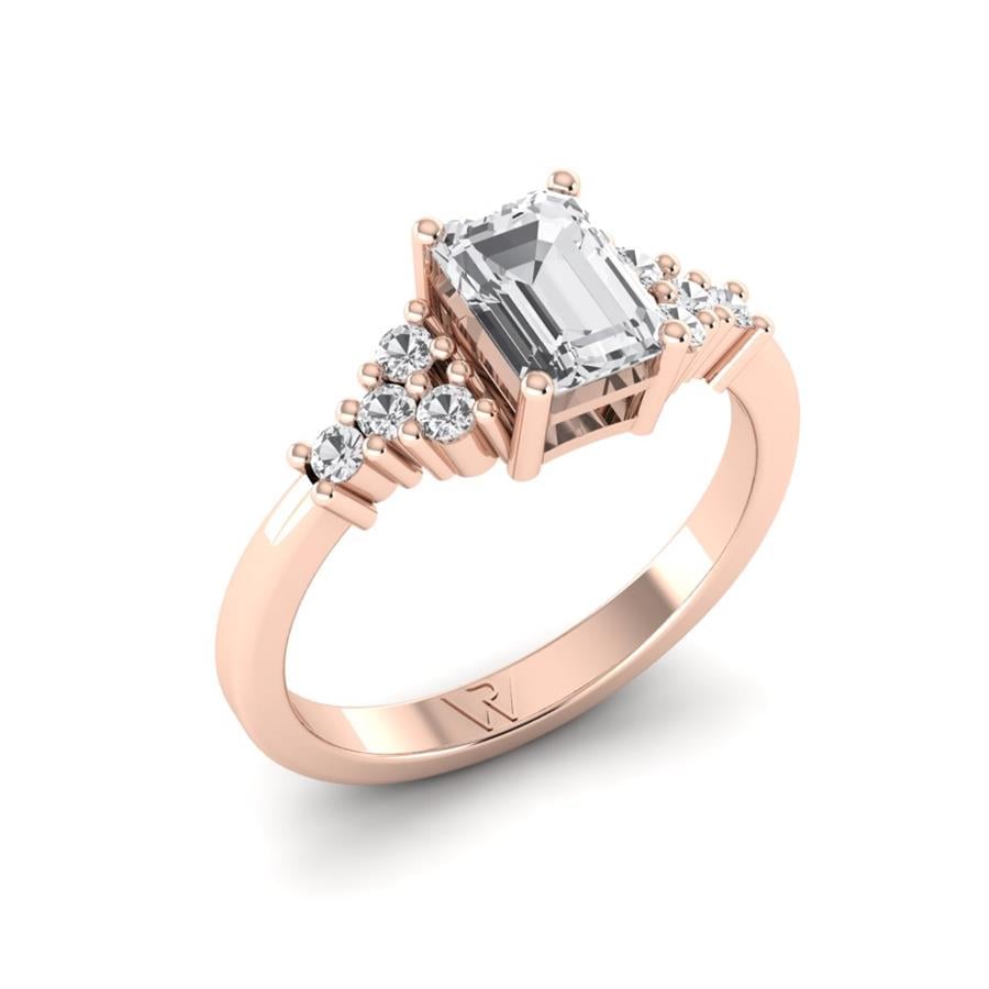 Bagues Inoubliable Plaqué Or Rose Oxyde de zirconium 1.3 ct