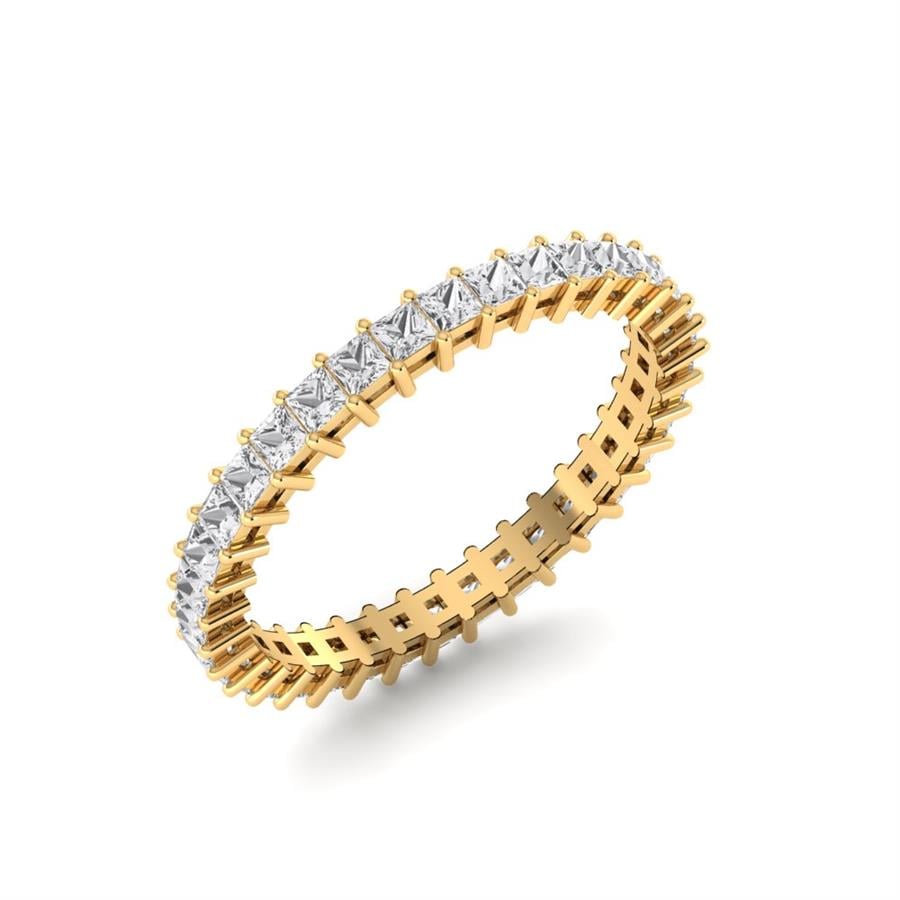 Bagues Parfaite Or Jaune Oxyde de zirconium 1.2 ct