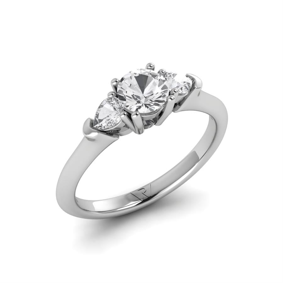 Solitaires Envolée Or Blanc Oxyde de zirconium 0.95 ct