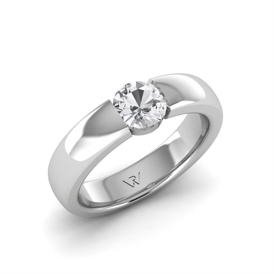 Solitaires Pureté Or Blanc Argent Diamant 0.75 ct