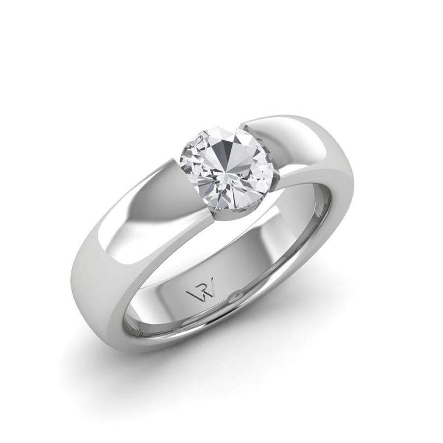 Solitaires Pureté Or Blanc Argent Diamant 0.90 ct