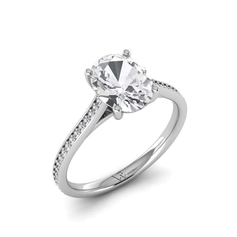 Solitaires Stella Or Blanc Oxyde de zirconium 1.65 ct