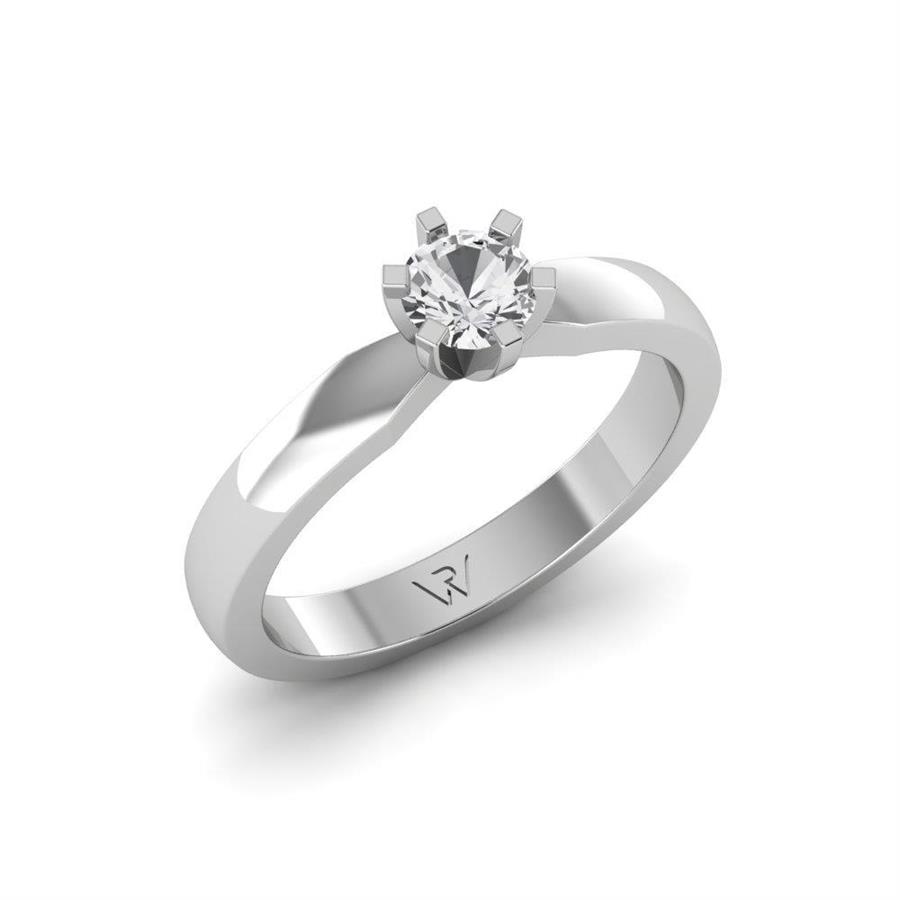 Solitaires Sublime Or Blanc Argent Diamant 0.33 ct