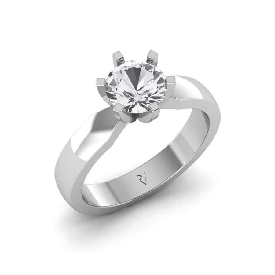 Solitaires Sublime Or Blanc Diamant 2.20 ct